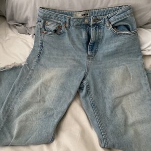 TOPSHOP CROP DENIM JEANS